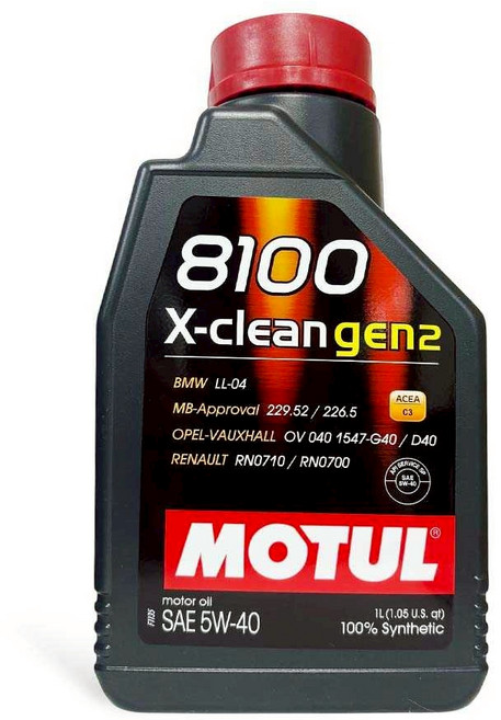 MOTUL 8100 X-clean gen2 全合成機油, 5w40, 1個, 1L