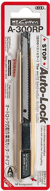 NT커터 커터칼 컷터칼 작업용 알루미늄 다목적 재단칼 9mm, A-300RP, 1개