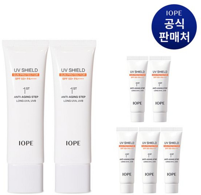 아이오페 UV쉴드 선 프로텍터, 50ml, 2개