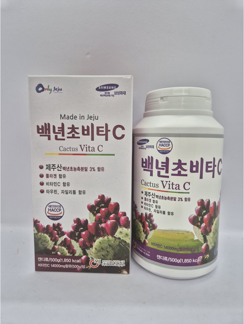 제주 백년초비타C 278정 500g 비타민, 1박스