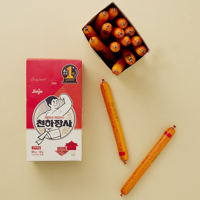 진주 천하장사 오리지날 소시지 800g(50gX16개입), 800g, 1개