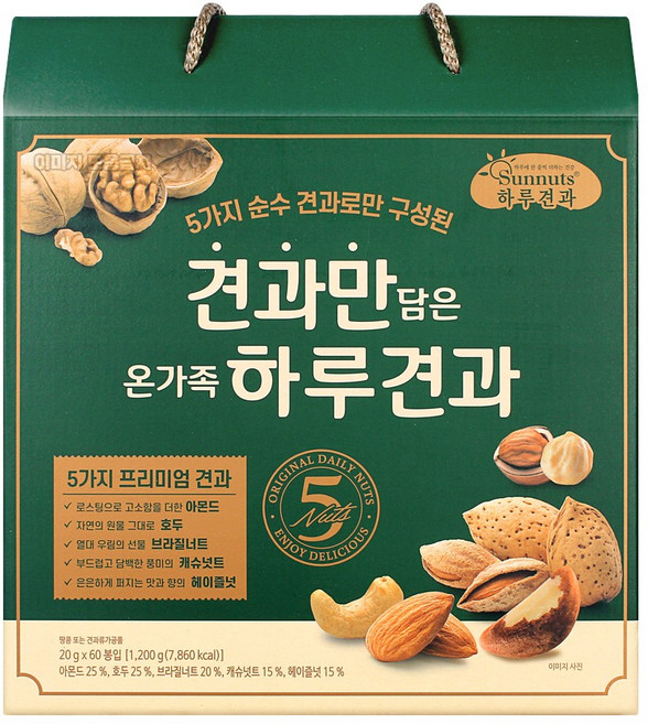 견과만 담은 온가족 하루견과 1.2kg, 1개
