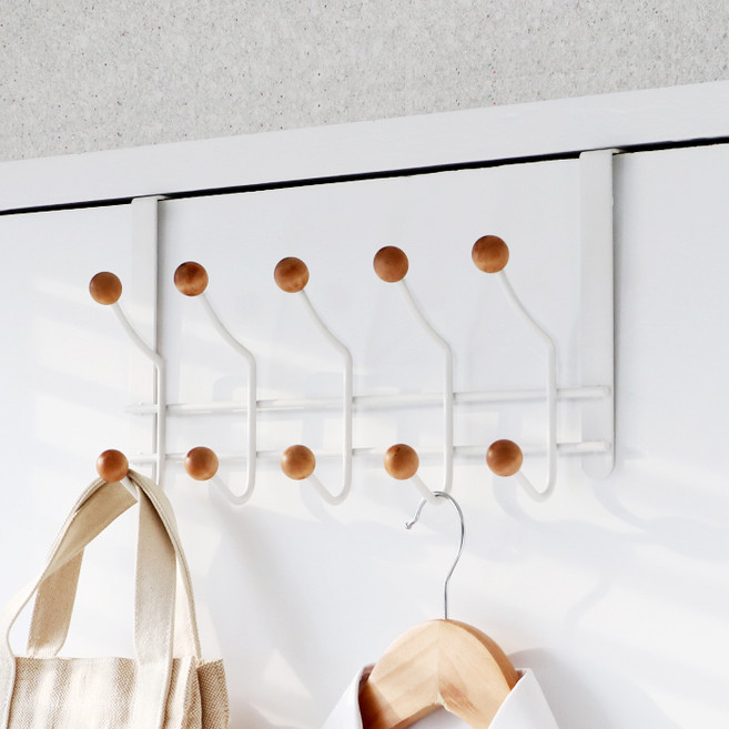 모노블 우드 도어훅 문걸이 행거(10구), 1개