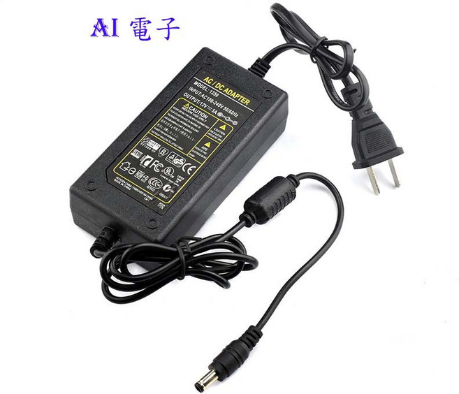 AI電子 DC12V5A變壓器充電器 LED燈帶電視機水泵通用電源, 1個, L120