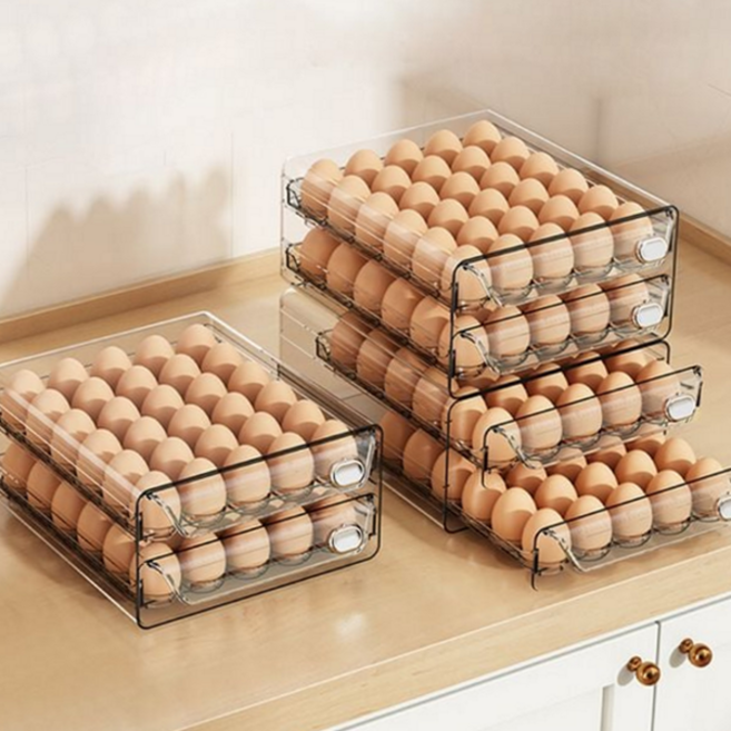 투명 서랍식 계란보관함 에그 트레이 1단 냉장고 정리함, 상세페이지 참조, 1개