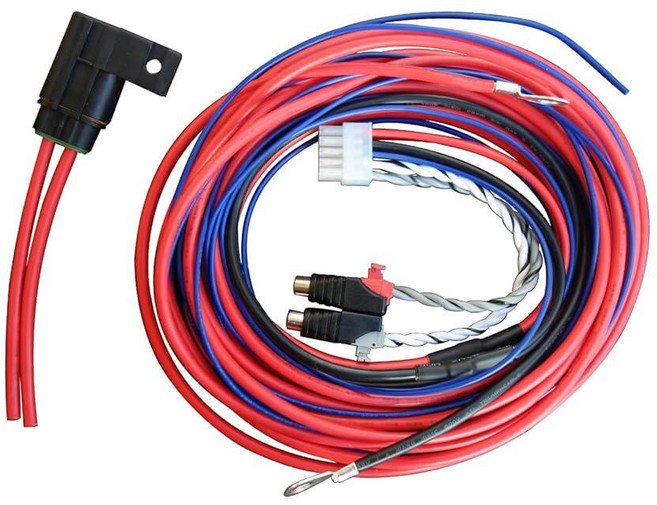 10핀 퓨즈 5m 10AWG 파워 1m 접지 와이어 스피커 하이 레벨 입력 하네스 플러그 RCA 케이블 서브 우퍼 Pioneer TS-WX1210AM TS-WX1210A TS-, 10핀 퓨즈 5m 10AWG 파워 1m 접지 와이어 스