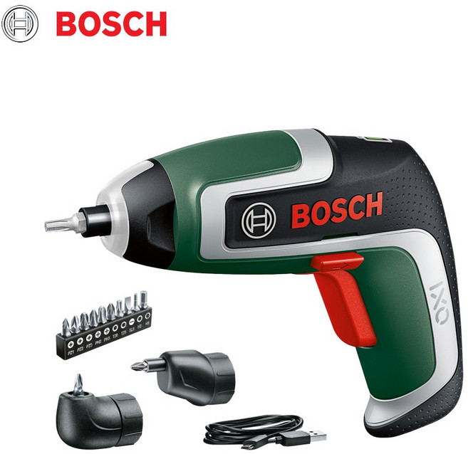 보쉬 IXO7 Set 충전스크류드라이버 3.6V 2.0AH 비트10종 아답타2종 포함 무선드라이버, 1세트