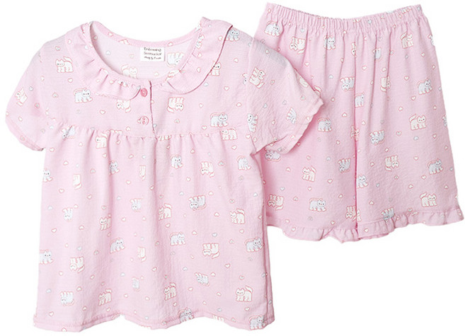 폭스 엠보 시어서커 반팔 잠옷세트 E6 여아동