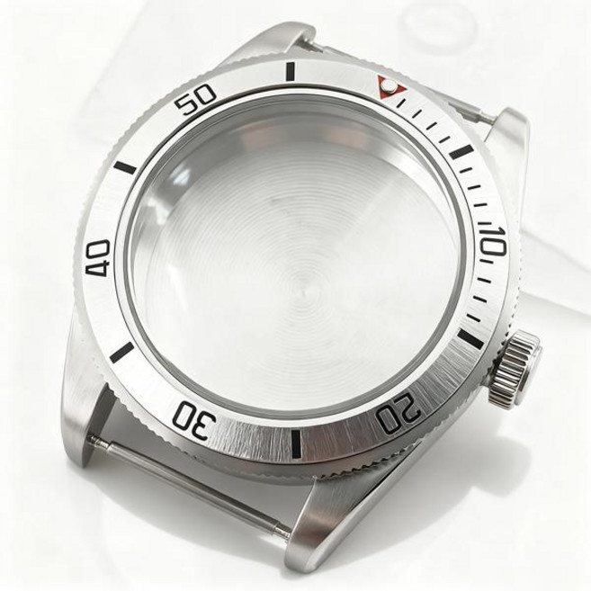 호환 39mm 실버 시계 케이스 돔형 사파이어 크리스탈 NH34 NH35 NH36 ETA2824 PT5000 자동 무브먼트용 튜더 블랙 베이 모드 부품, [03] Glass Back NH35, [21] A2