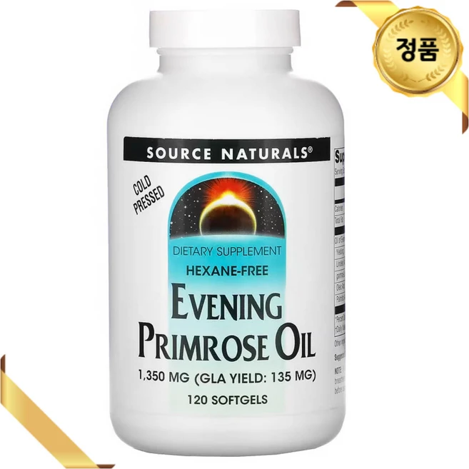 소스내추럴스 달맞이꽃 종자유 감마리놀렌산 1350mg 120소프트젤, 120정, 1개 - 쿠팡