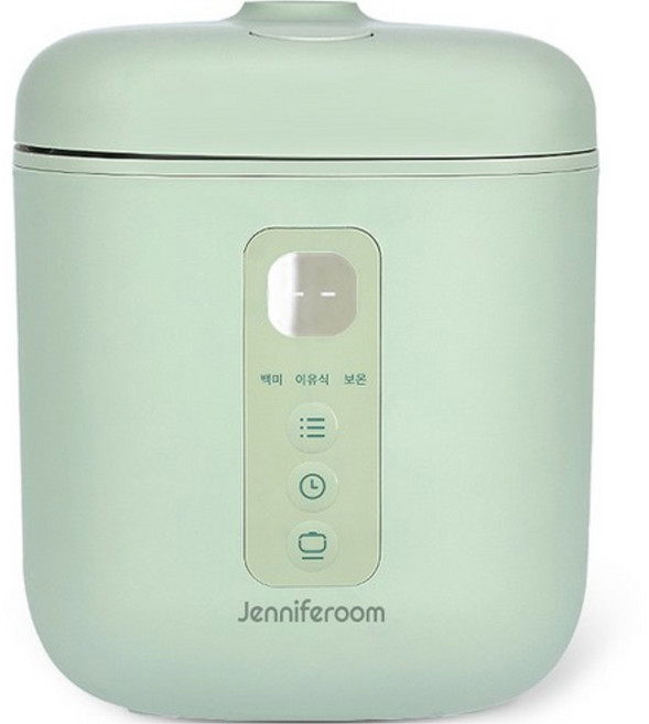제니퍼룸 마카롱 전기보온밥솥 1~2인용, JR-RC0313OV, 피스타치오