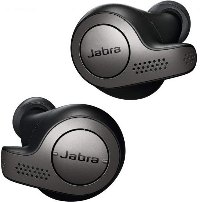 자브라 Jabra Elite 65t Alexa 지원 티타늄 블랙 무선 이어폰, Black