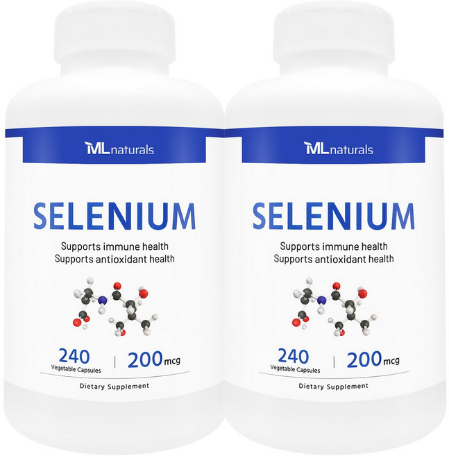 [미국빠른직구] 신제품 마이라이프 내추럴스 셀레늄 200mcg, 2개, 240정