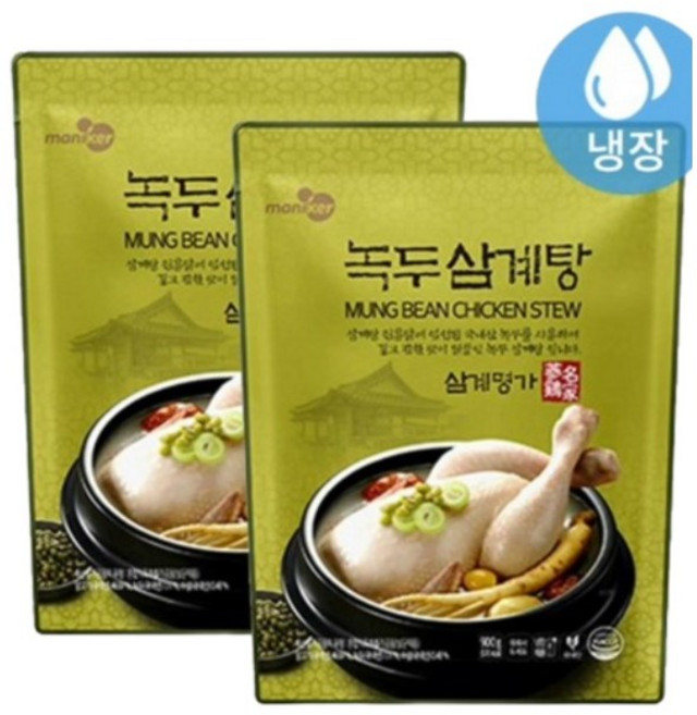 마니커F&G 녹두삼계탕, 900g, 8개