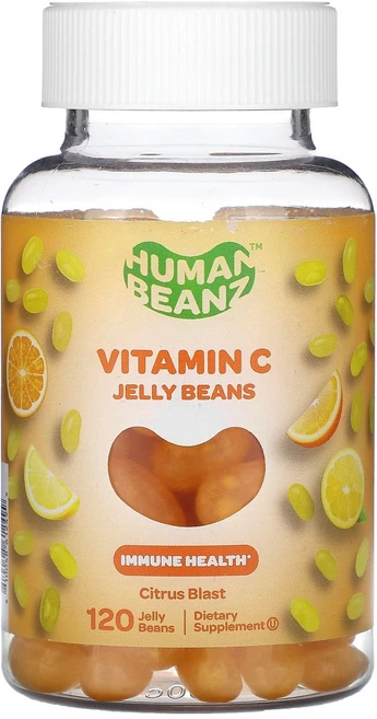Human Beanz 비타민C 젤리빈 시트러스 블라스트 젤리빈 120개 Beanz (휴먼 빈즈), 상품, 1개, 120정 - 쿠팡
