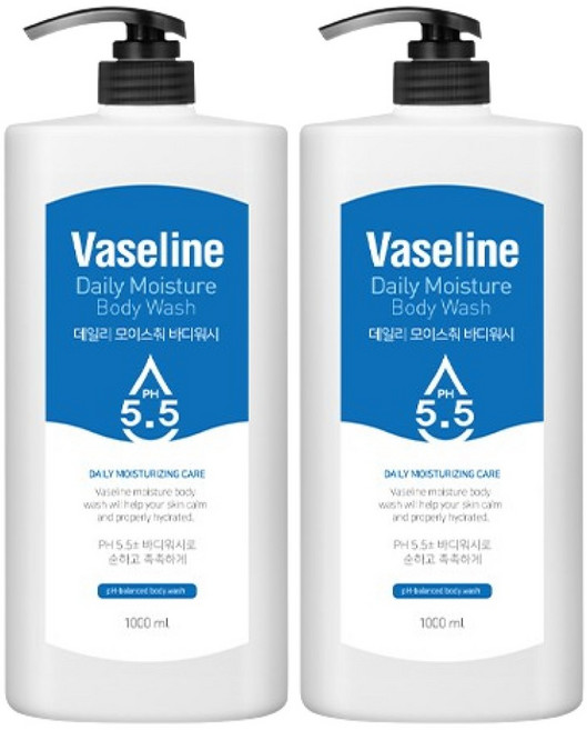 C2Y 바세린 퍼퓸 대용량 바디워시, 1L, 2개