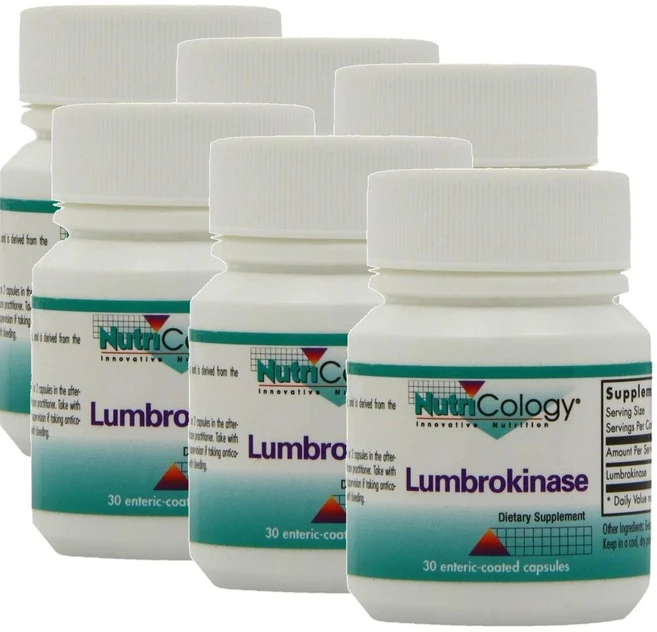 뉴트리콜로지 룸브로키나제 Nutricology Lumbrokinase, 6개, 30정 - 쿠팡