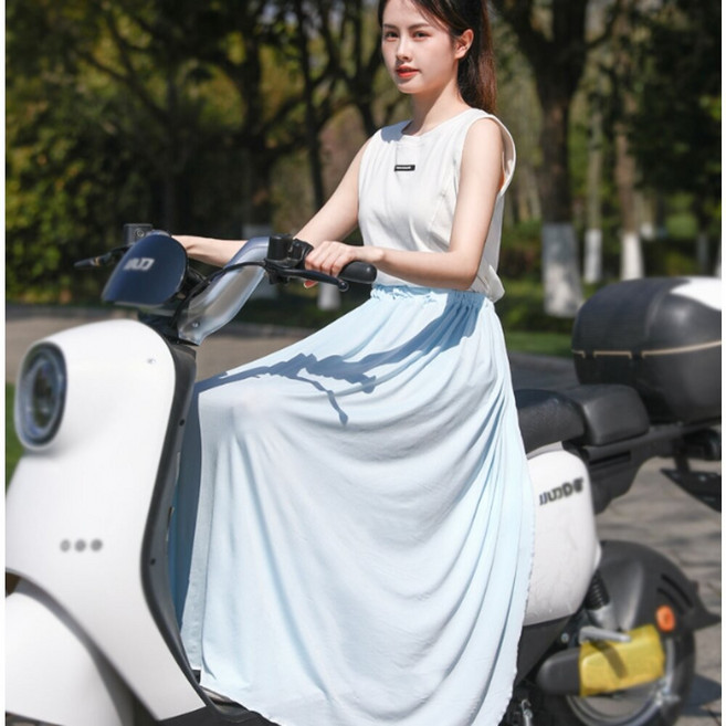 MO寶 防曬裙 涼感冰絲機車裙