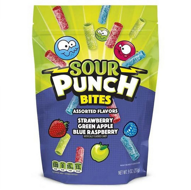 사워펀치 바이트 모둠 맛 캔디, 225g, 1개