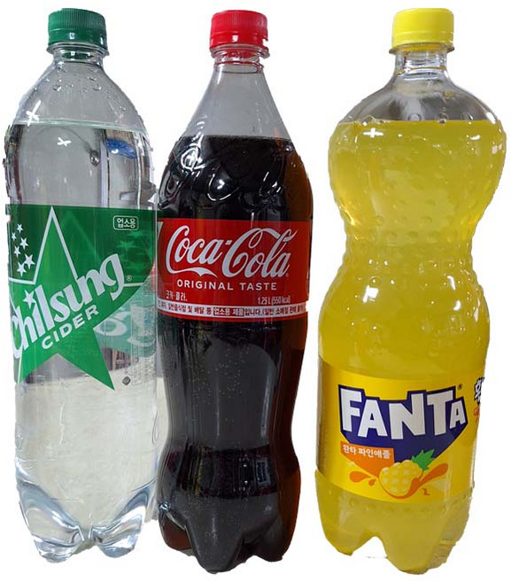 [드링킹] 코카콜라 업소용 1.25L 1개+칠성사이다 업소용 1.25L 1개+환타 파인애플 1.5L 1개, 3개