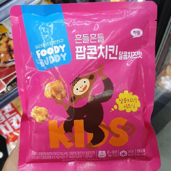 푸디버디 흔들흔들 팝콘치킨 달콤치즈맛 207g, 1개