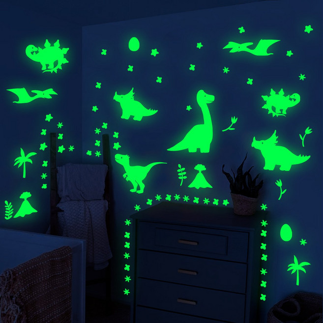 라나즈초이스 야광 공룡 벽스티커