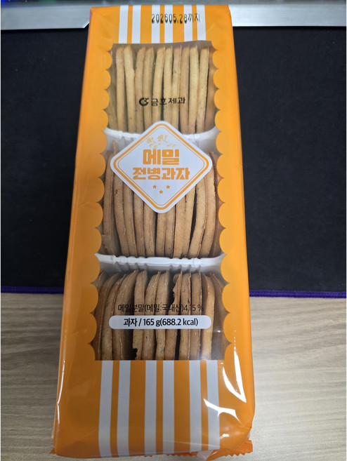 [바른] 금호제과 메밀전병과자 165gX40ea BOX, 40개, 65g