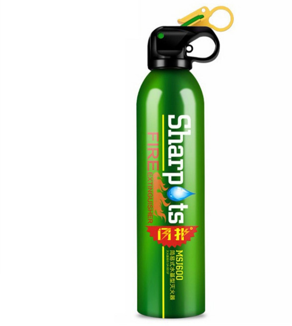 車用小型家用滅火器 汽車用品 消防器材, 1個, 綠色, 綠色, 550ml