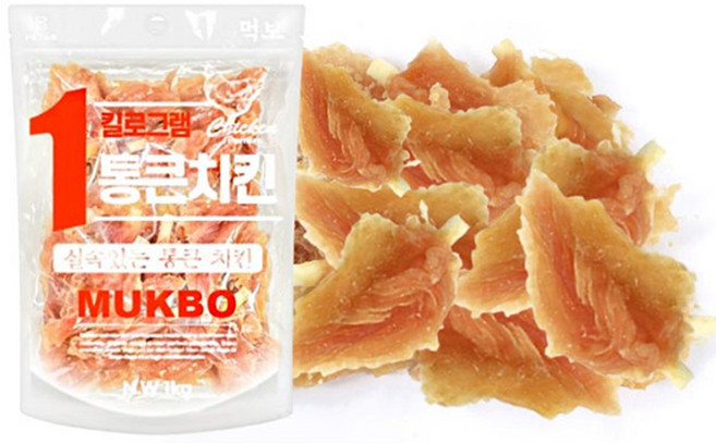 체링르 찹찹찹 강아지간식 애견간식 닭갈비맛 고구마맛 숯불맛 1키로그램, 1개, 1kg, 미니닭갈비