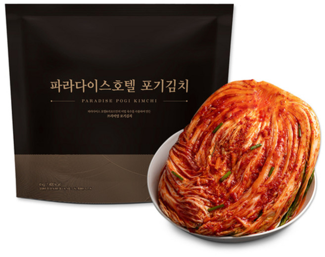 파라다이스호텔 포기김치 4kg, 1개