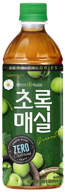 초록매실 제로 (유/무라벨 랜덤발송), 1개, 500ml
