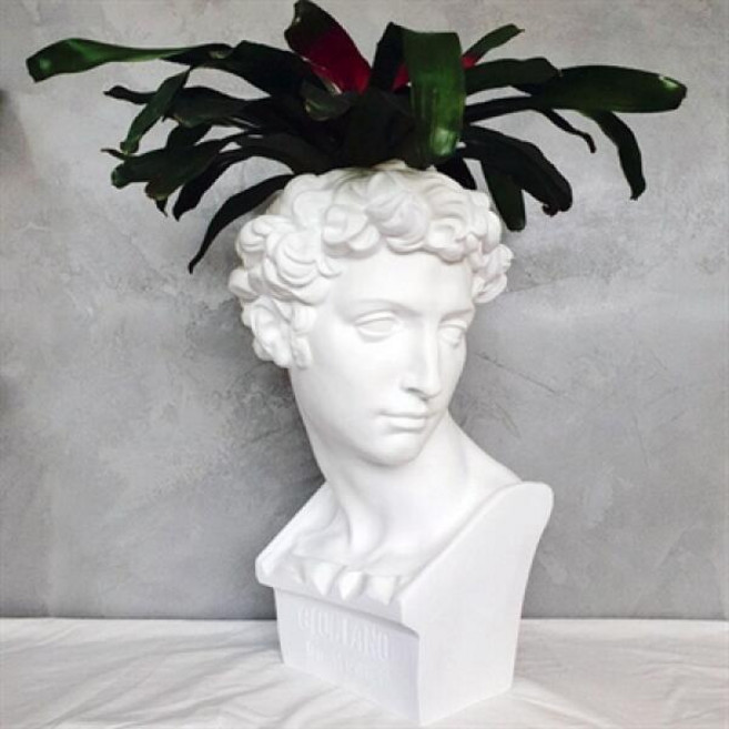 아트박스/모리아트 쥴리앙 대형 석고상 화분 65cm내외 리본2개 꽃병 개업