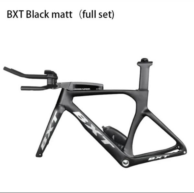 BXT 풀 카본 T1000 TT 프레임 트라이애슬론 자전거 디스크 브레이크 하이 퀄리티 타임, 07 BXT Black Matt 1set, 1개