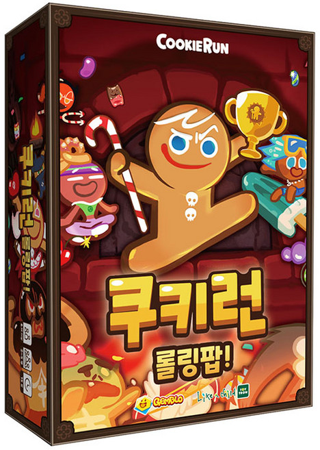 젬블로 쿠키런 롤링팝 보드게임, 1개, 1개