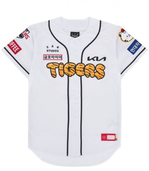 [정품아닐시3배보상] 아이앱 스튜디오 x 기아 타이거즈 갸린이 유니폼 화이트 논 마킹 버전 IAB Studio x KIA TIGERS KIA Kids