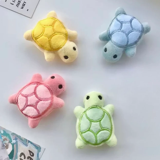 미니꼬부기 강아지삑삑이장난감세트, 1세트, 핑크,노랑,그린,블루