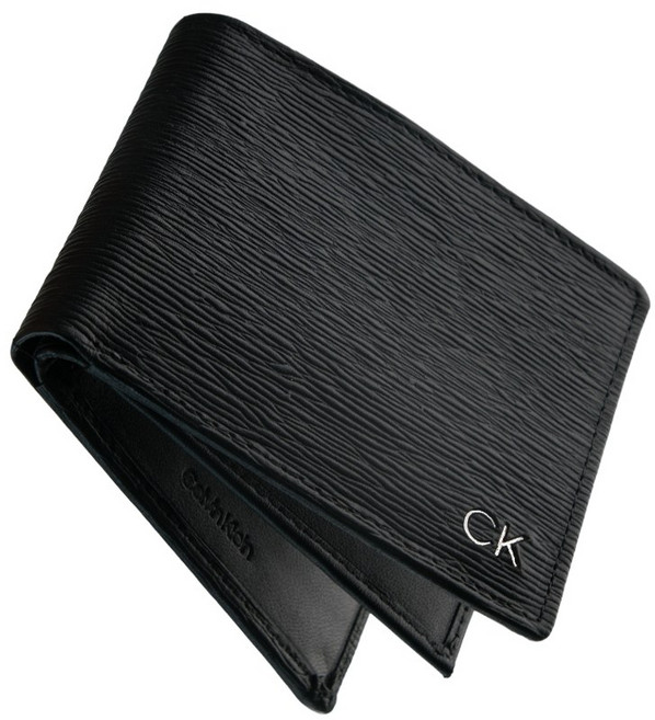 캘빈클라인 남성 가죽 반지갑 130003 블랙