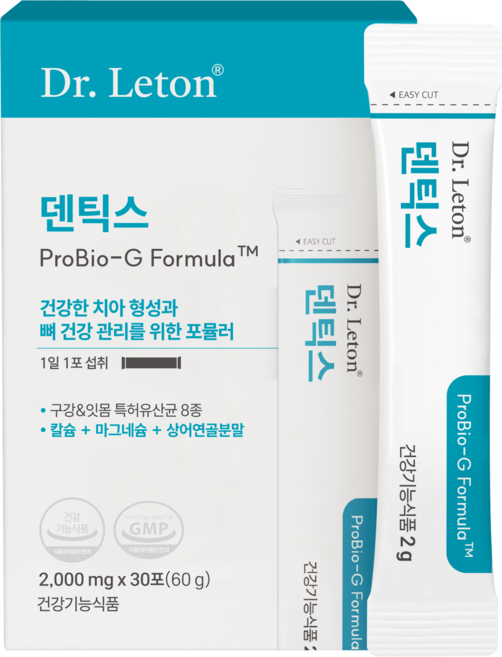 치아 영양제 뼈 건강 닥터리튼 덴틱스, 2개, 30회분