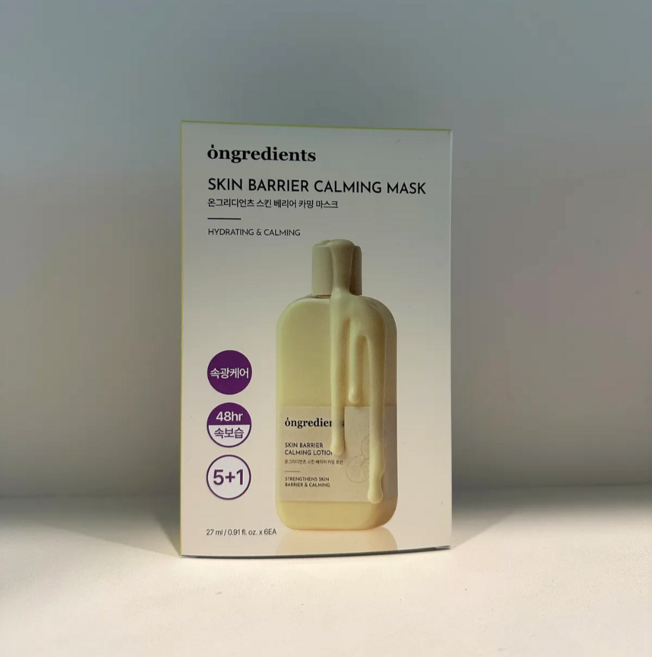 온그리디언츠 스킨 베리어 카밍 마스크팩 6매, 1개, 6개입