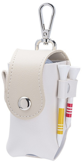 그린유니언 9Color 화이트 골프공 파우치 골프 볼 주머니 케이스, 1개, 연베이지