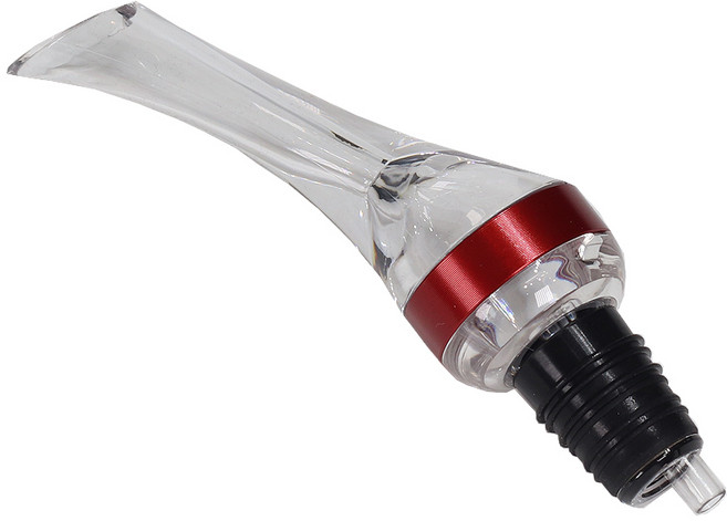 NHB 와인 에어레이터 디켄팅 디켄터 브리딩 푸어러 혼술 연말선물, 레드, 1개