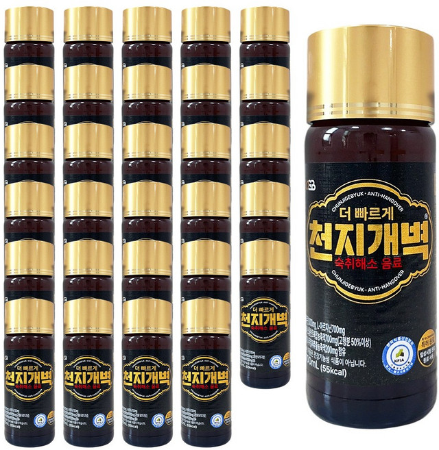 실시간 숙취해소 리뉴얼 더 빠르게 천지개벽 숙취해소 음료, 30개, 100ml
