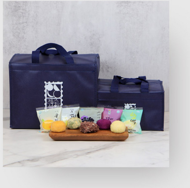 제주사월 5종 혼합 오메기떡 부직포 개별포장 제주도특산품 제주직송택배 15개입, 15개, 60mg