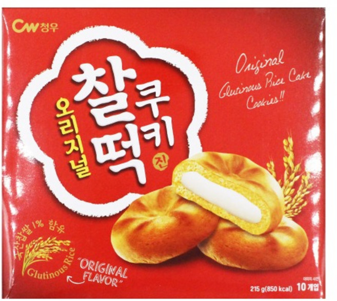 청우식품 찰떡쿠키 오리지널 10p, 215g, 1개