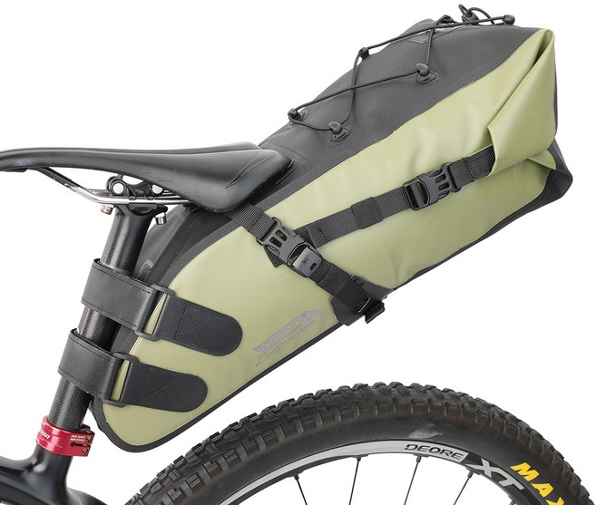 라이노워크 자전거 안장가방 13L 방수 새들백 RK19513, 그린, 1개