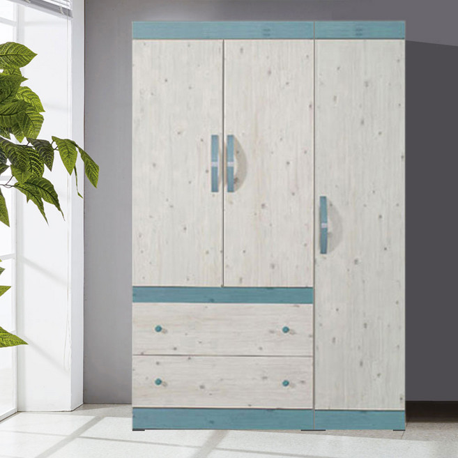 해해동동 라라1200옷장세트(2서랍옷장+반문옷장)(88), 블루