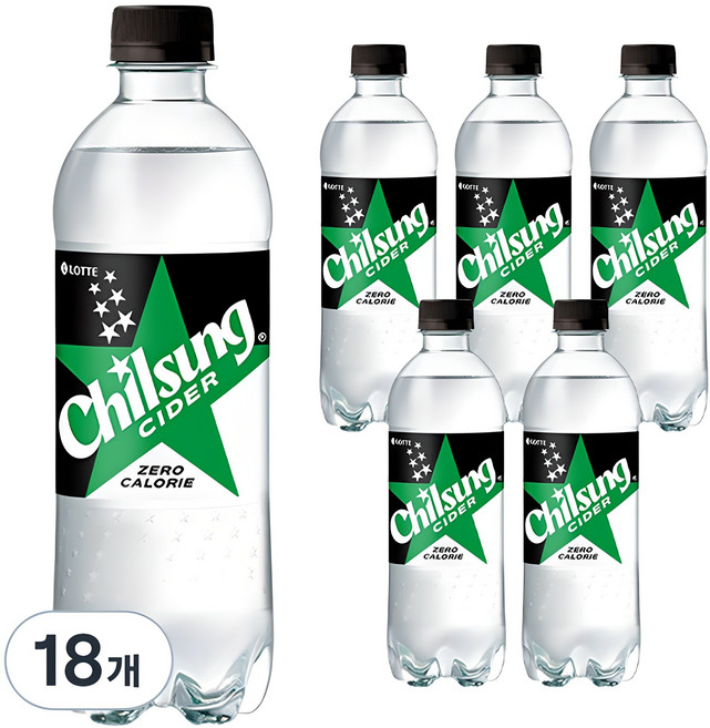 칠성사이다 제로, 500ml, 18개