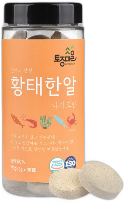 HACCP 마마코인 황태한알 30코인 ( ), 1개, 4g