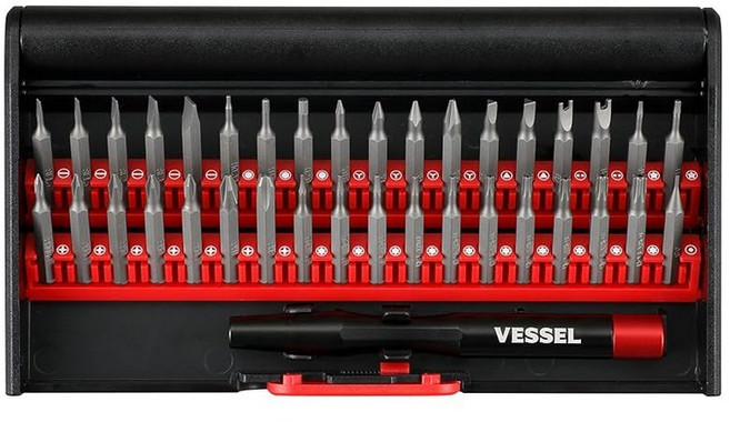 선박 9836 정밀 교체 드라이버 비트 세트 핀 안경 제거 콘솔 게임 36개 카메라 태블릿 시계 스마트폰, 145972 Vessel 9836 정밀 교체 스크루 드