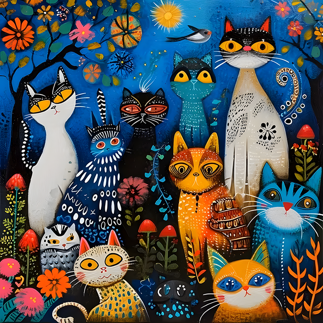 MH 보석십자수, 1개, 만화 고영이 300*300mm